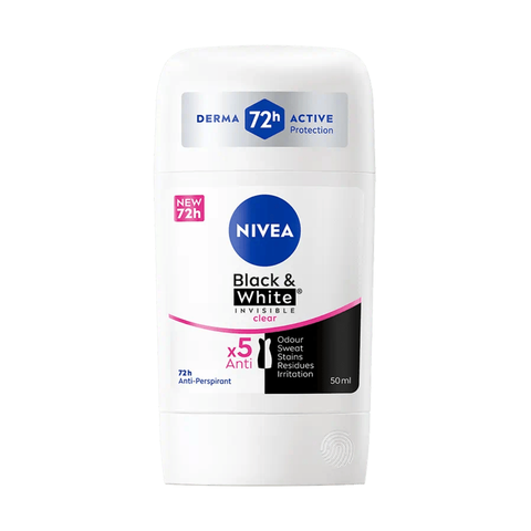 Nivea Tuhý Deodorant New Invisible Black & White Clear 50ml