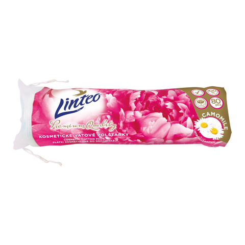 Vatové polštářky Linteo Premium, heřmánek – 80 ks