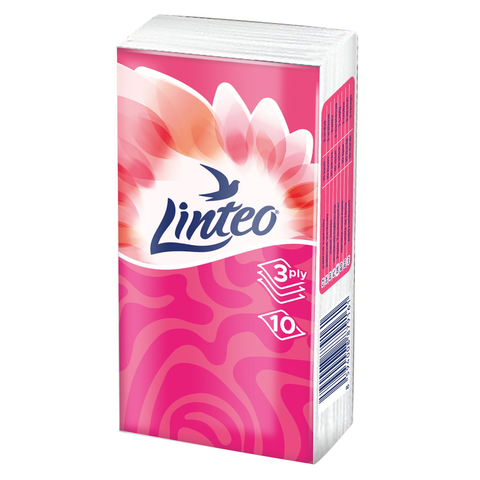 Papírové kapesníky Linteo 10x10 ks, 3-vrstvé