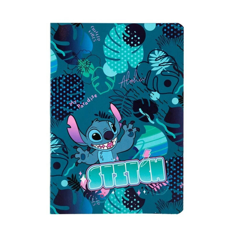 Sešit A5 32 listů Stitch blue vzor 1 linka