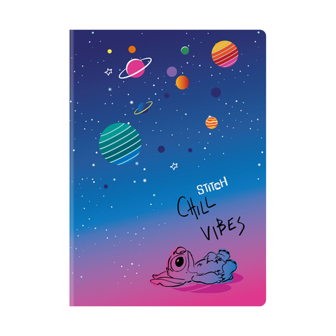 Sešit A5 60 listů Stitch black vzor 1 linka