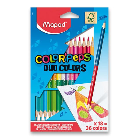 Pastelky Maped Color'Peps Duo - Oboustranné Pastelky
