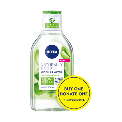 Nivea čisticí micelární voda Naturally Good 400ml
