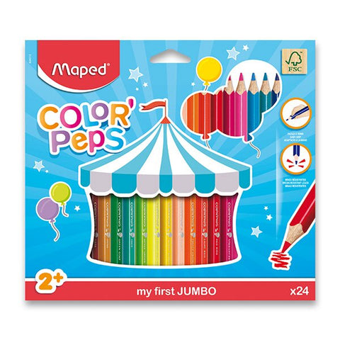 Pastelky Maped Color'Peps Jumbo - Trojhranné