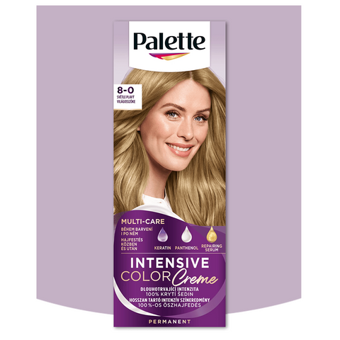 Palette Barva na vlasy Intensive Color Creme Světle plavý 8-0