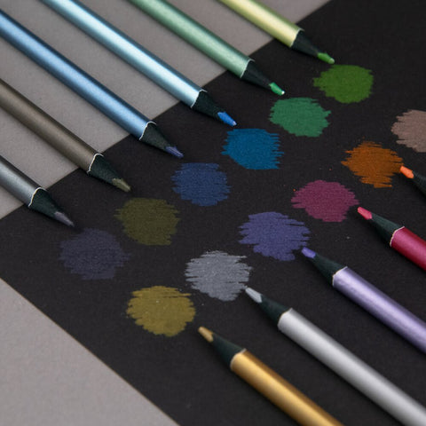 Pastelky Kores Kolores Metallic - 12 barev