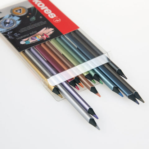 Pastelky Kores Kolores Metallic - 12 barev
