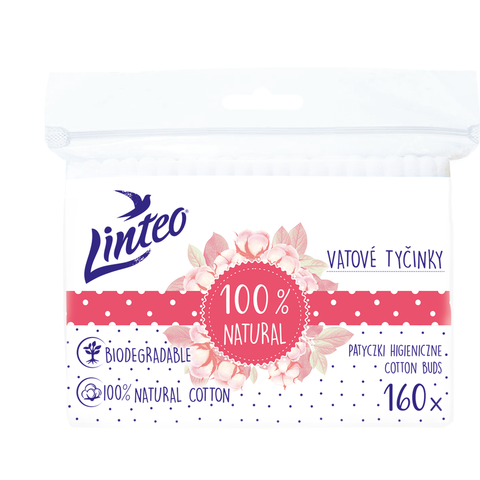Vatové tyčinky Linteo – 160 ks v sáčku