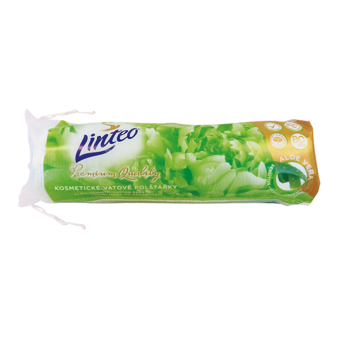 Vatové polštářky Linteo Premium, aloe vera – 80 ks