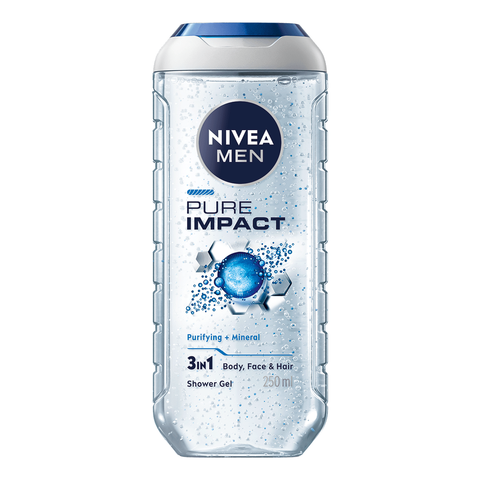 Nivea Men sprchový gel Pure impact 3in1