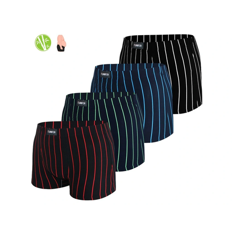 Pánské bambusové boxerky – pruhované