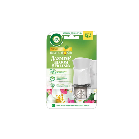 Air Wick Electric komplet Jasmínové květy a frézie 19 ml