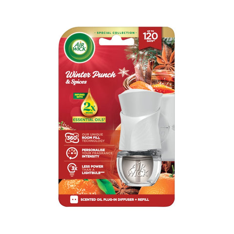 Air Wick Electric komplet Zimní punč & koření 19 ml