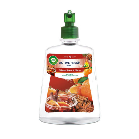 Air Wick Active Fresh – Zimní punč a koření náplň 228 ml