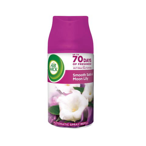 Airwick Freshmatic náplň Jemný satén a Měsíční lilie 250ml