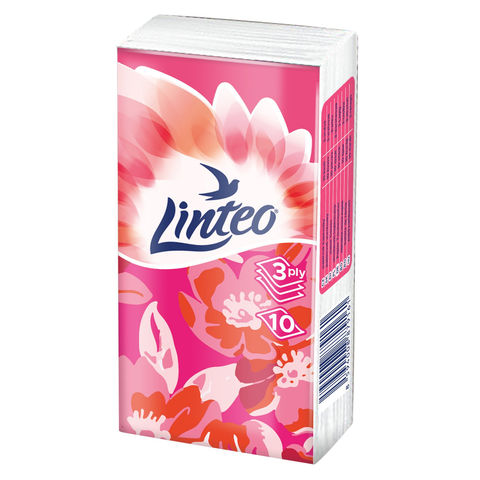 Papírové kapesníky Linteo 10x10 ks, 3-vrstvé