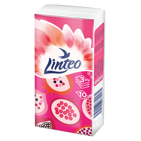 Papírové kapesníky Linteo 10x10 ks, 3-vrstvé