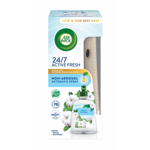 Airwick Active Fresh komplet Svěží bavlna 228ml