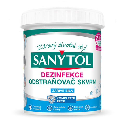 Sanytol Dezinfekční odstraňovač skvrn – Zářivě bílá 450g