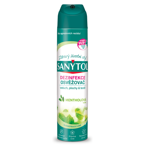 Sanytol Dezinfekční osvěžovač vzduchu mentolová 300ml