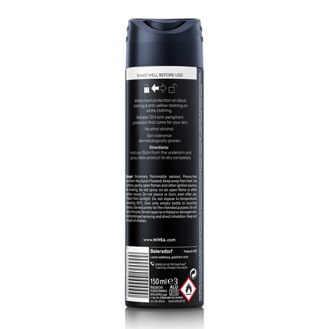 Nivea Sprej antiperspirant pro muže Black & White Invisible Original 150ml