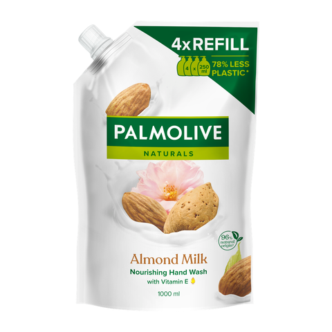 Palmolive Naturals Almond & Milk tekuté mýdlo náhradní náplň 1000 ml
