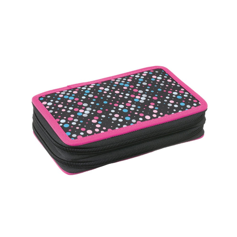 Školní penál dvoupatrový Dots