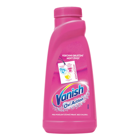 Vanish Oxi Action tekutý odstraňovač skvrn (Pink)