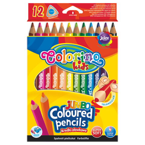 Colorino pastelky Jumbo Trio 12 barev