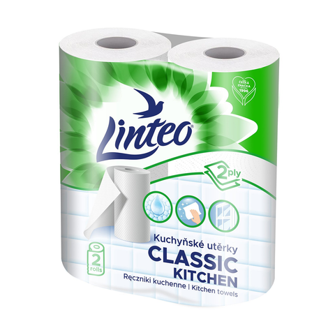 Kuchyňské utěrky Linteo Classic 2 role, 2-vrstvé