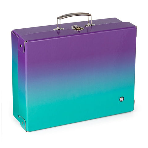 Kufřík lamino hranatý A4 OXY Ombre Purple- blue