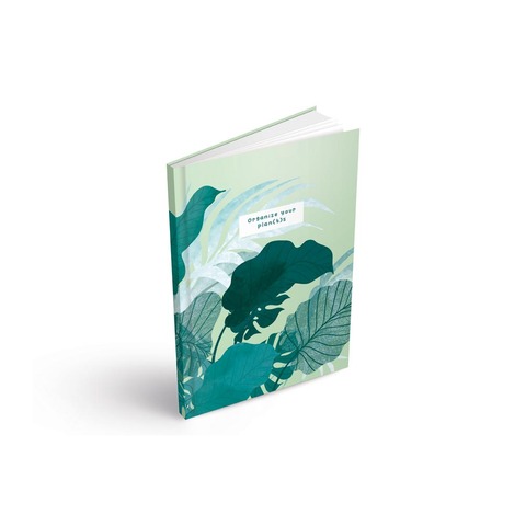 Záznamová kniha A5 – tropická flora / 100 listů / linka