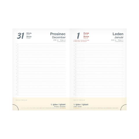 Diář 2026 D801 Lamino 1 s magnetem