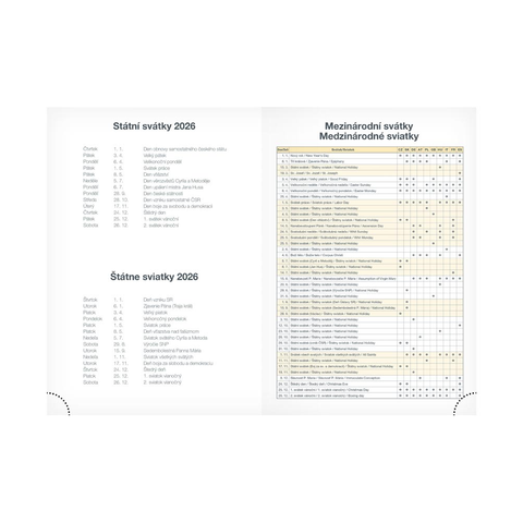 Diář 2026 D801 Lamino 2 s magnetem