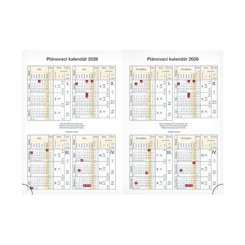 Diář 2026 T805 Lamino 1 s magnetem