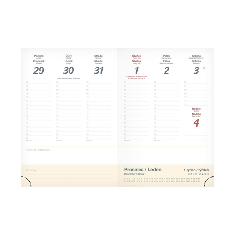 Diář 2026 T805 Lamino 3 s gumkou