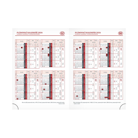 Diář 2026 T805 PVC dark brown