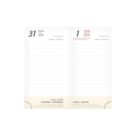 Diář 2026 D802 Lamino 5 90x170mm