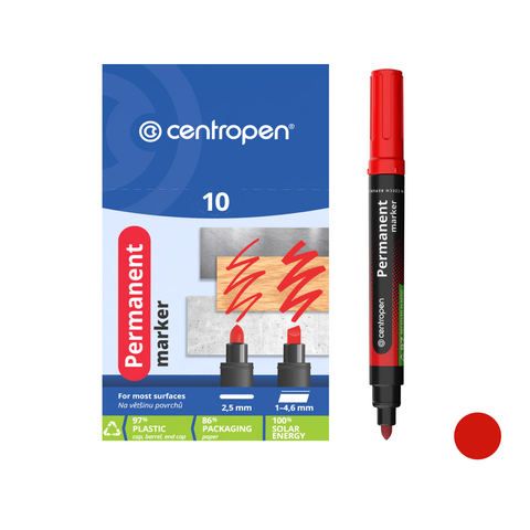 CENTROPEN Popisovač 8566 červený