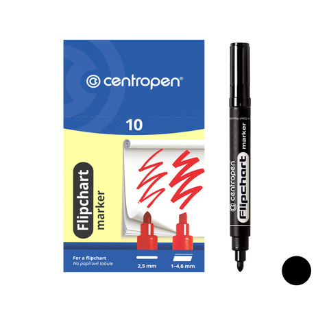 CENTROPEN Popisovač 8550 kulatý černý