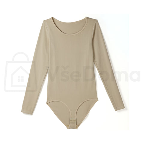 Dámské bavlněné body s dlouhým rukávem – elastické, pohodlné