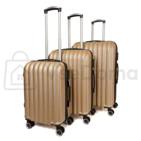 Cestovní kufr sada – tvrdý plast, 3 velikosti (S / M / L)