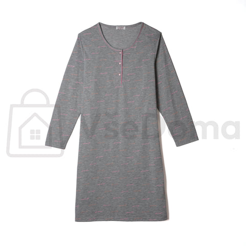 Dámská noční košile z bavlny – dlouhý rukáv