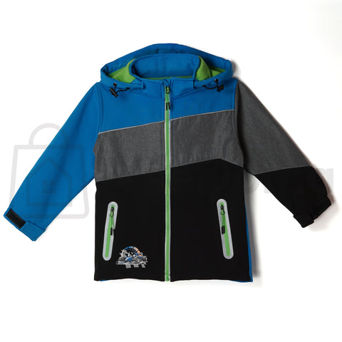 Dětská softshellová bunda s reflexními prvky – zateplená