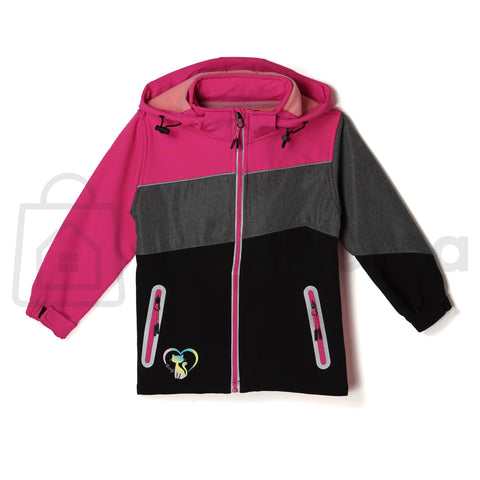 Dětská softshellová bunda s reflexními prvky – zateplená