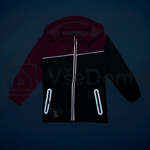 Dětská softshellová bunda s reflexními prvky – zateplená