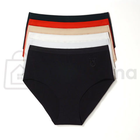 Dámské bezešvé kalhotky s vysokým pasem – bavlněné, pohodlné