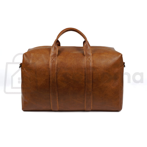 Cestovní taška z koženky – hnědá (29L)