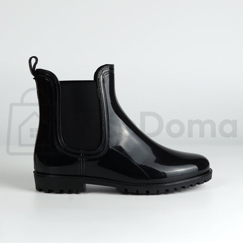 Dámské nepromokavé kotníkové boty – Chelsea styl, černé