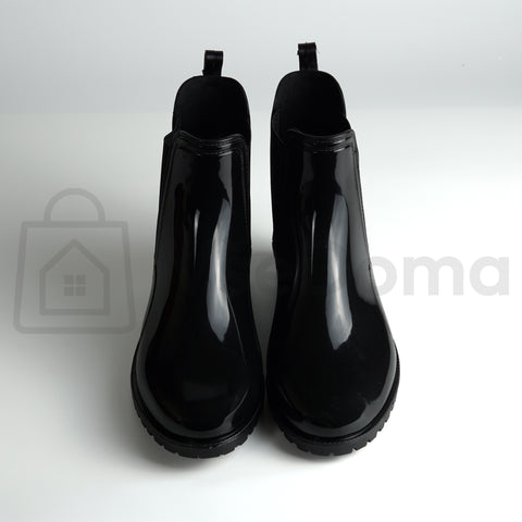 Dámské nepromokavé kotníkové boty – Chelsea styl, černé